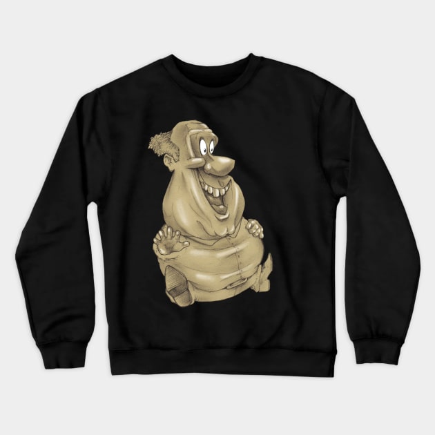 fat man Crewneck Sweatshirt by bobgoodallart